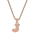 thumbnail image 4 of circón cristal de la de la de la 'L / K / JH / I' colgante collar 18K chapado e hombres mujeres joyería de moda, 4 of 6