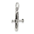 thumbnail image 5 of Sterling Silver Antiqued Airplane Charm QC7591, 5 of 5