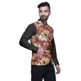 thumbnail image 2 of Atasi Dark Peach2 Texture Printed Wedding Jackets For Men Nehru Jacket Waist Coat For Festive Season-Large, 2 of 6