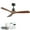 Matte Black#7, variant on Tower Fan 45 Inch Smart Ceiling Fan with Light 18W Tri Color Dimmable LED Alexa APP Control Quiet Reversible Motor Memory Function Timer,Box Fan