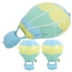 thumbnail image 3 of KAKOWELY 3 piezas de globos aerostáticos pequeños para decoración de fiestas, miniglobos aerostáticos inflables para recuerdo de fiesta, 3 of 4