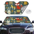 thumbnail image 4 of Goofa Cute Animal Forest Printed Car Windshield Sunshade,Foldable Reflective Sun Visor,UV Protection Heat Blocker Sunshade,Car Cooling Accessory-, 4 of 7