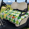 thumbnail image 3 of Psesaysky Golf Cart Seat Covers Universal Golf Cart Seat Towel Blanket with 4 Pockets and Extra Handle, Soft and Washable, Fit for EZGO, Yamaha, Club Car Front Seats, Green Tartan, 3 of 8