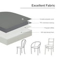 thumbnail image 6 of Aoodor Outdoor Chair Pads, 20"W x 19"D Patio Seat Cushion Set of 4, Fade-Resistant Polyester, Gray, 6 of 9