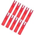 thumbnail image 4 of 100pcs Plastic Nock Tails 6mm Archery Compound Bow Shooting Hunting Red End Tails Supplies Universal Universal, 4 of 5