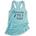 thumbnail image 1 of Growing My Tribe Tank Top, Ladies Racerback Tank Top, Pregnancy Tank, New Mom Tank, Baby Announcement Tank, Cancun, X-Large, 1 of 3