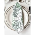 thumbnail image 2 of Cloth Napkins Set of 6 - 20x20 Inches, Sage Green Gray Coral Coastal Washable Reusable Table Napkins, Summer Beach Seaside Nautical Soft & Absortbent Dining Napkin for Party Wedding Hotel Restaurant, 2 of 8
