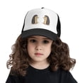 thumbnail image 2 of PAYOHTO Kids Two Cute Hedgehogs Baseball Hat Back Adjustable Mesh Breathable Hats Black Trucker Cap Outdoor Fishing Sun Caps for Boys or Girls ages 4-10, 2 of 9