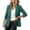 Army Green women 3/4 sleeve blazer a1, variant on Women 3/4 Sleeve Ruched Blazer Jacket for Women Slim Fit Collared Casual Work Office Tops Solid Elegant Business Spring Summer Blouses, Army Green 2XL