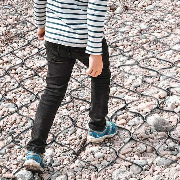 2" Thick Gravel Ground Grid Geo Grid Driveway Stabilization Grid 9ft x 17ft