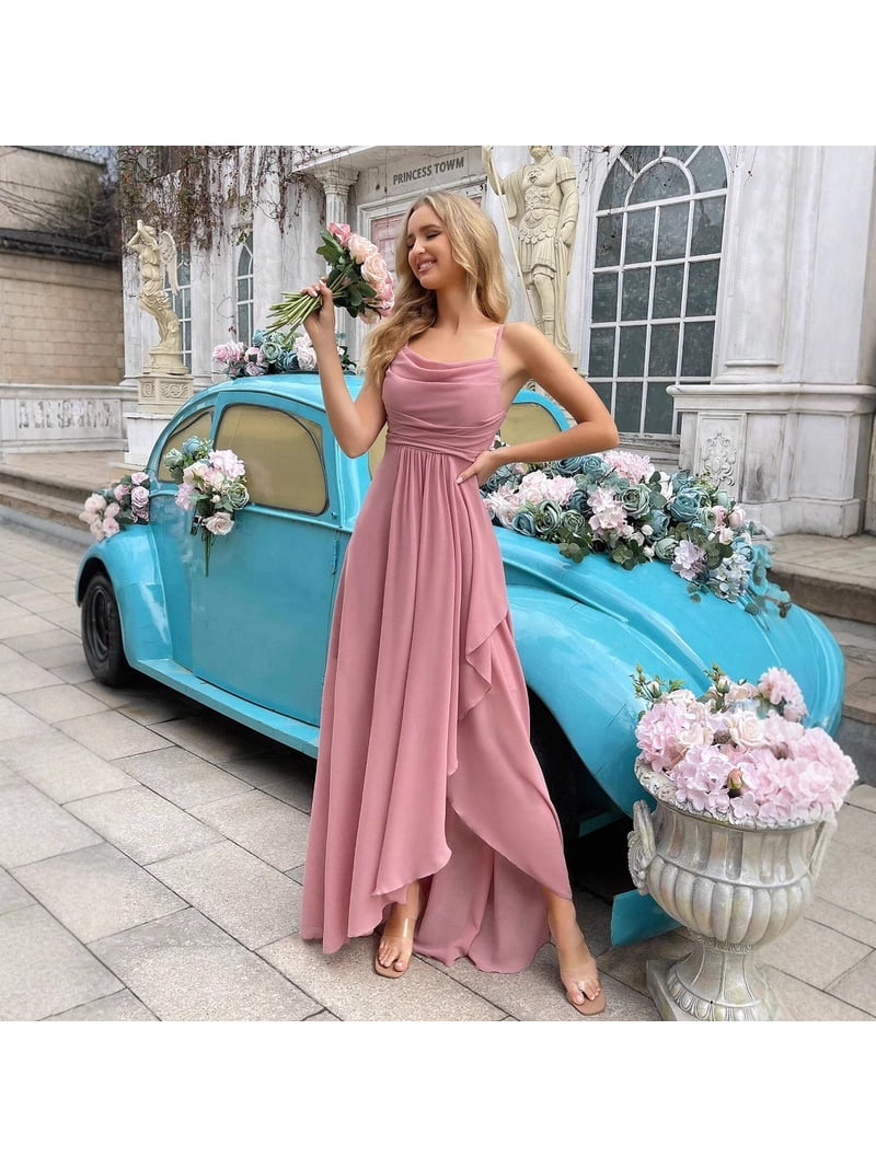 short in the front long in the back bridesmaid dresses and back, with adjustable shoulder straps, a sophisticated party dress Color:Light Blue Suede Boho Maxi Dress Gypsy Built in Bra NECKLINE: HALTER NECK