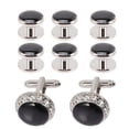 thumbnail image 1 of BRIGHTFUFU 8pcs Rhinestones Gematlinks Studs Accesorios de disfraces para camisas Trajes de negocios Boda, 1 of 7