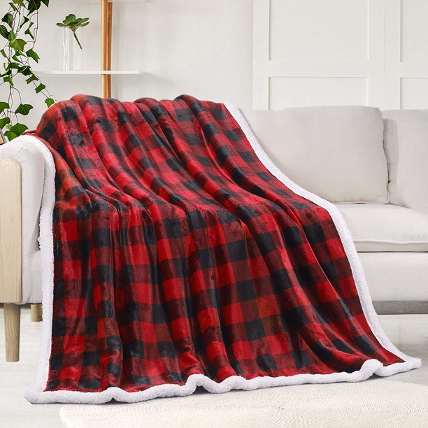 Buffalo Plaid Cozy Fluffy Throws Blankets