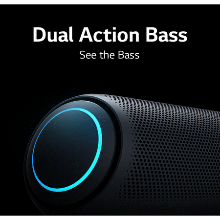LG - XBOOM Go Portable Bluetooth Speaker - Blue/Black