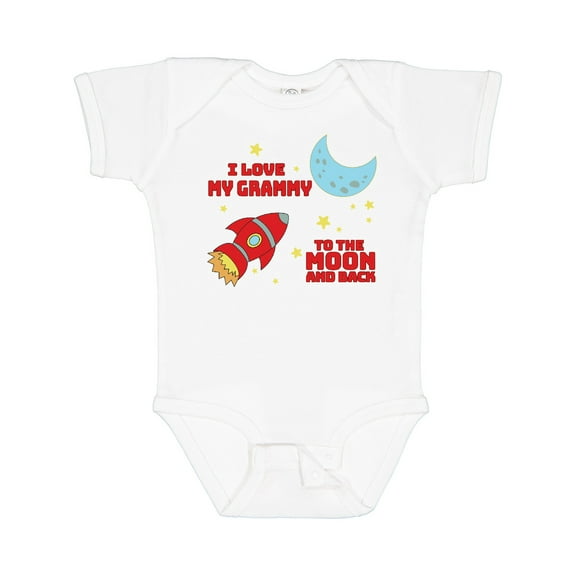 Inktastic I Love My Grammy to the Moon and Back Boys or Girls Baby Bodysuit