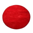 thumbnail image 2 of Short Plush Floor Mat Round Carpet Computer Chair Area Rug for Living Room Bedroom, 2 of 8