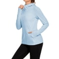 thumbnail image 3 of Pinspark Women's UPF 50+ Sun Protection Hoodie Jacket Cooling Long Sleeve Athletic Running Shirt Lightweight Full Zip Workout Top for Hiking Travel, 3 of 6