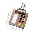 thumbnail image 2 of Hbdhejl Elegant Walnut Hued Mini Portable Solid Watercolor Paint Set For Creative Art Painting Artistic Inspiration Kit, 2 of 3