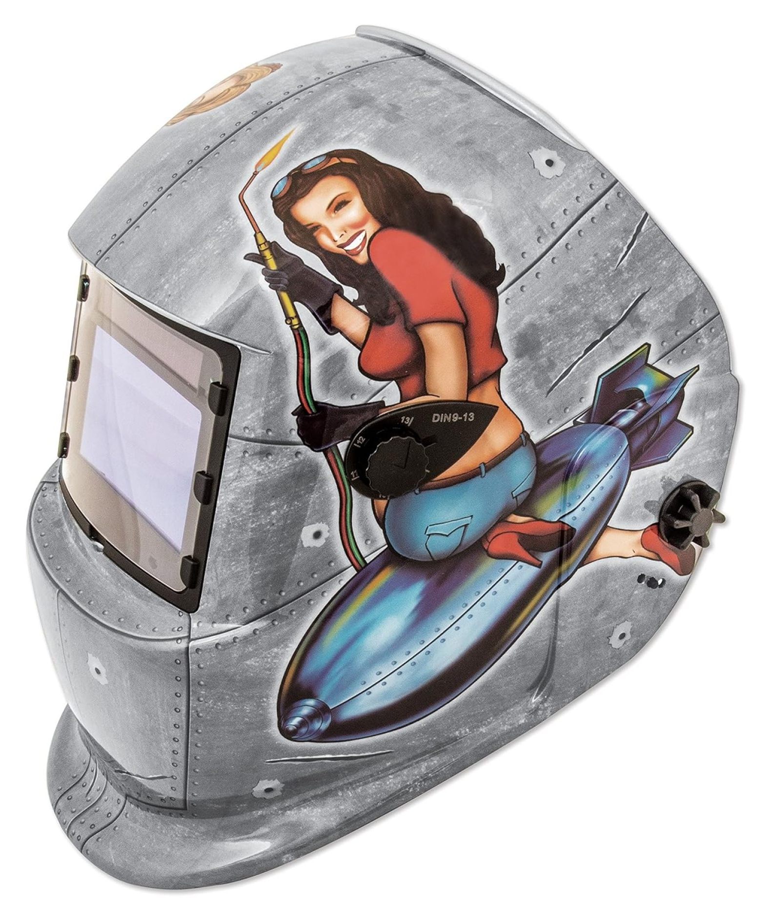 Titan Tools 41288 Solar Powered Auto Darkening Welding Helmet, One Size, Factory