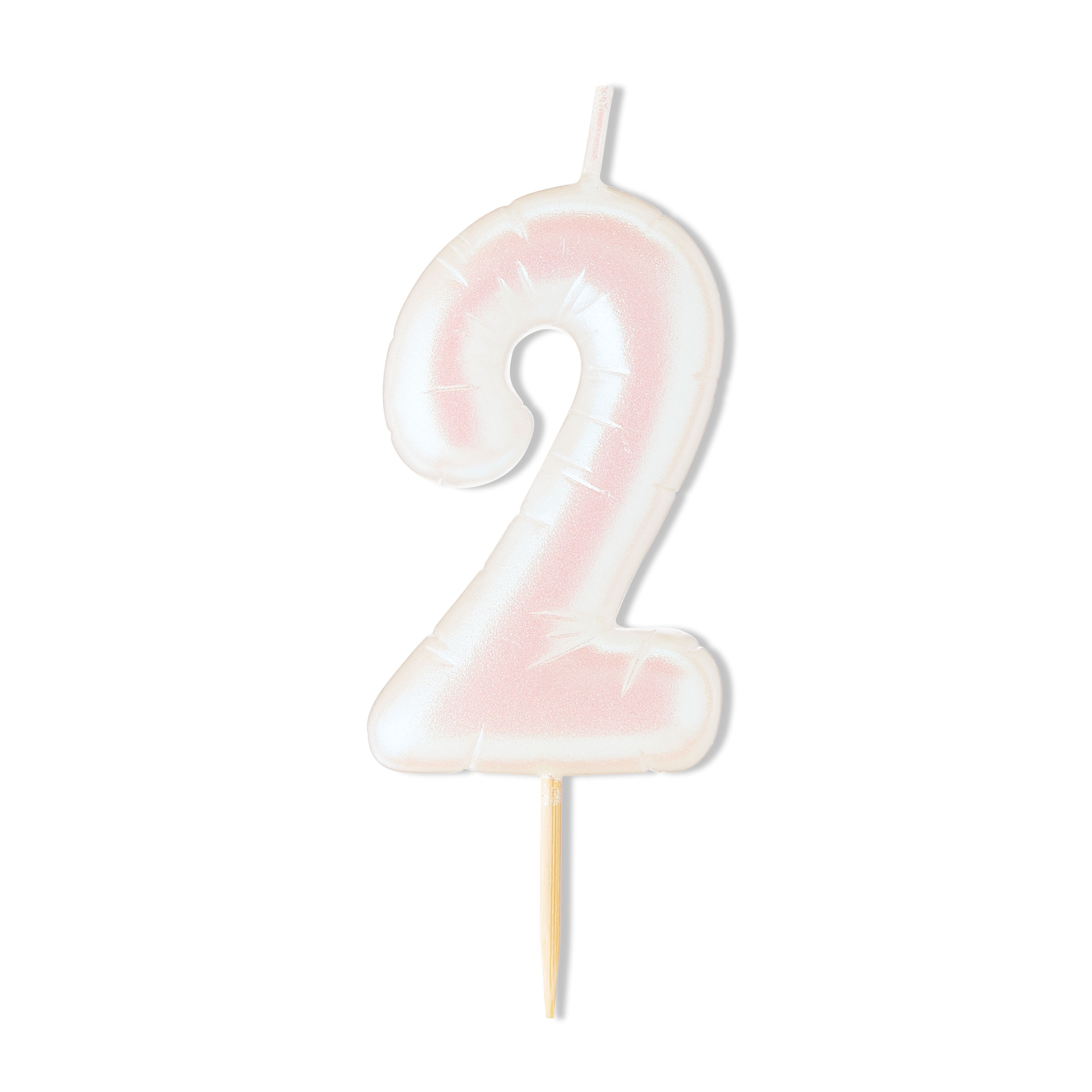 Iridescent Number 2 Birthday Candle, by Way To Celebrate