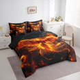 thumbnail image 3 of Castle Fairy Mythology Phoenix Twin Bedding Sets,Flame Bird Bedding Comforter Set, 3 of 8