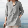 thumbnail image 2 of Blusa informal OAVQHLG3B Store para mujer cuello V Manga corta, 2 of 5