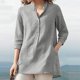 thumbnail image 2 of Blusa informal OAVQHLG3B Store para mujer cuello V Manga corta, 2 of 5