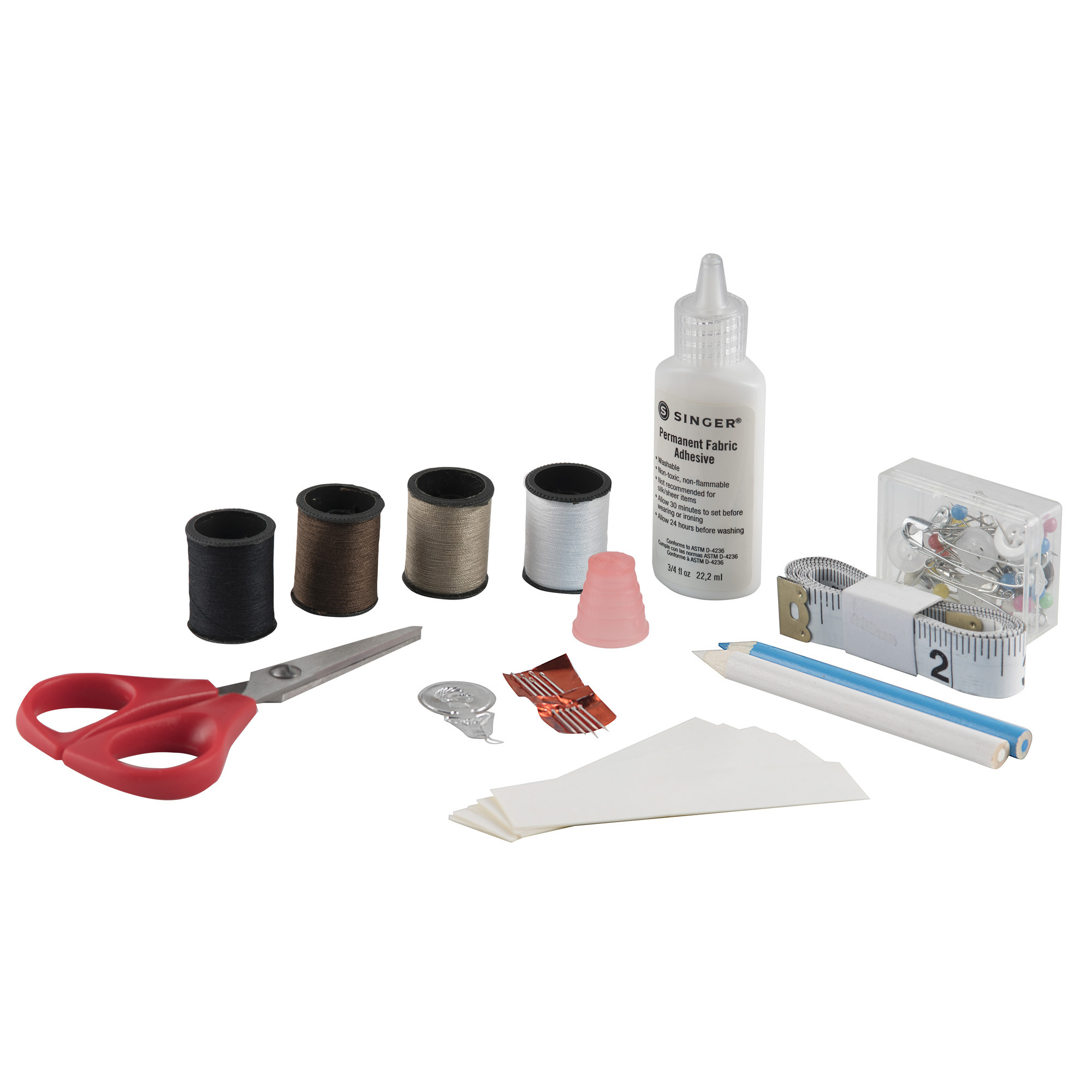 SINGER Survival Sew Kit with Storage Case, 64 pcs