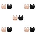 thumbnail image 3 of kurtrusly 2pieces Versatile Performance With Wide Application Sports Bra Seamless black+skin color S 5Set, 3 of 6