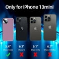 thumbnail image 6 of [5 in 1 for iPhone 13 Mini Case, with 2 Pack Screen Protector + 2 Pack Camera Lens Protector, Liquid Silicone Ultra Slim Shockproof Protective Phone Case 5.4 inch(Lilac Purple), 6 of 14