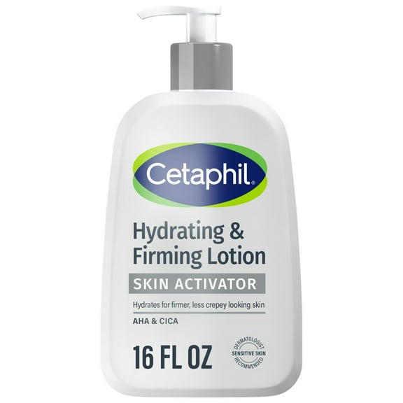 CETAPHIL Skin Activator Hydrating & Firming Body Lotion 16oz, Mandelic Acid (AHA) and Centella Asiatica (CICA) Body Moisturizer, Hydrates and Firms Aging Skin, Anti-Aging Body Skin Care