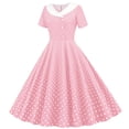 thumbnail image 4 of Tfken Girls Dresses Soft Comfy Holiday Travel Girls A Line Dresses Polka Dot Print Casual Fashion Party Child Classic Clothes Size 12-13 Years, 4 of 4