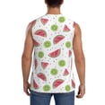 thumbnail image 4 of Kdxio Watermelon And Kiwi for Men's Muscle T-shirt,Sleeveless for Workout Running Athletic Gym Lounge Casual, 4 of 7