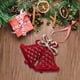 thumbnail image 4 of Xihbxyly Colgante de Lazo Rojo Vino, Diseño de Reno de Terciopelo, Elegante Adorno para Árbol de Navidad, Decoración para Escalera de Sala de Estar, Fácil de Colgar, Perfecto para Decoración Navideña, 4 of 6