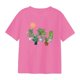 thumbnail image 1 of Camiseta de manga corta para mujer, jersey para mujer, estampado de letras coloridas, ropa de cuello redondo, ropa de calle elegante y suave y SG, 1 of 8