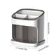 thumbnail image 3 of Organizador de cocina de caja de almacenamiento de palillos | Caddy de drenaje de plástico de gran capacidad con diseño inclinable, base antideslizante, blanco o verde | Porta utensilios multiusos,, 3 of 6