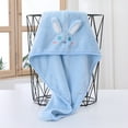 thumbnail image 6 of Wooowa Bunny Pattern Coral Fleece Soft Absorbent Towel, for Men Women Face Washing Bathing and Hair Drying, 6 of 6