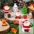 thumbnail image 2 of Figuras navideñas en miniatura DIYDEC de 32 piezas de Papá Noel de resina, 2 of 7