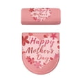 thumbnail image 2 of HELLHERO Toilet Lid Cover Set Stretch Fit for Modern Bathrooms Reusable Toilet Lid Covers Set, Happy Mother's Day Heart Pattern, 2 of 7