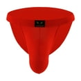 thumbnail image 6 of Penkiiy Mens Sexy Underwear Briefs Men's Color Briefs Fashion Underwear Personalized Low-waist Hoop Panties Buttock Covering Briefs Red Underwear, 6 of 9