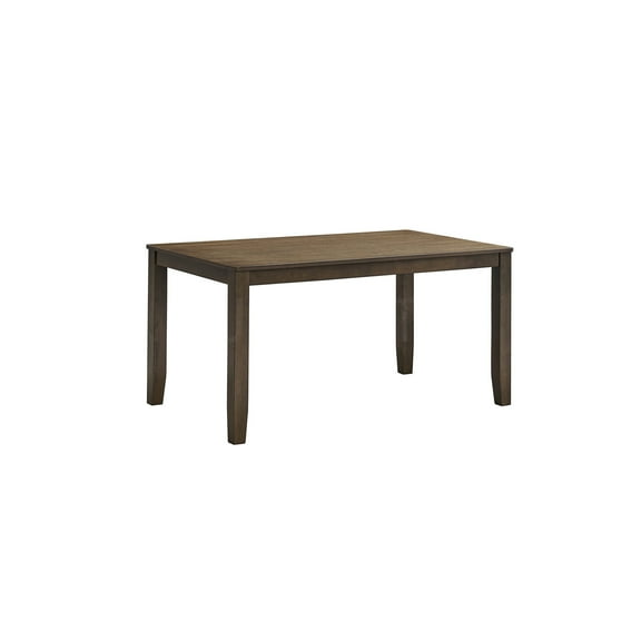 JERFIT Walnut Finish Modern Dining Table for 4, Synthetic Wood Rectangular Kitchen Table with Sturdy Frame