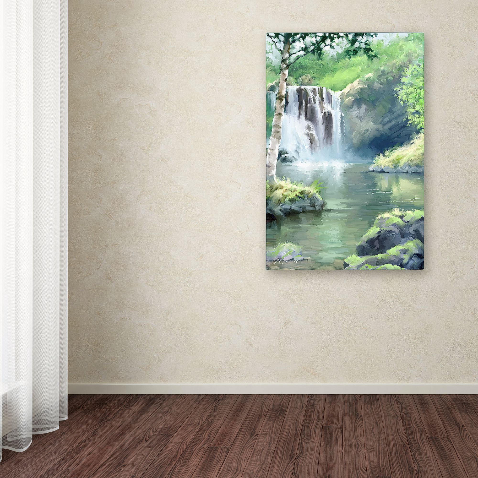 Trademark Fine Art 'Waterfall' Canvas Art by The Macneil Studio