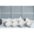 thumbnail image 6 of Ambesonne Asian Themed Throw Pillow Cover 4 Pack, Monochrome Art Leaves, 20", White and Black, 6 of 6