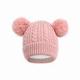 thumbnail image 4 of REDARER Kids Knitted Winter Hat with Lining & Double Pom Poms | Cute Warm Beanie for Cold Weather,One Size, 4 of 4