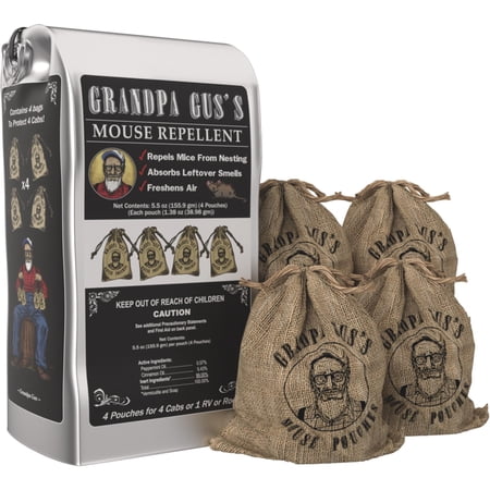 Grandpa Gus’s Mouse Repellent Pouches, Set of 4