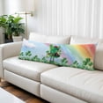 thumbnail image 2 of St. Patrick's Day Body Pillow Covers 20"x60", Green Shamrock Hat Ladybirds Daisy Rainbow Soft Brushed Microfiber Breathable Throw Pillow Covers, Pillowcase with Zipper for Couch Sofa Bedroom, 2 of 9