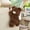 Deep Brown Bear, variant on Tissue Box Cover Plush Tissue Box Holder for Car, Home, Decorative Holder/Organizer for Bathroom Vanity Countertop, Nightstands, Office Desk- Deep Brown Bear