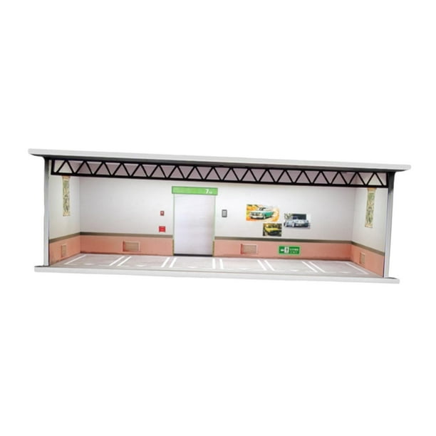Vitrina organizadora para exhibición de coches a escala 1/64 con luz decorativa de colección Estilo F