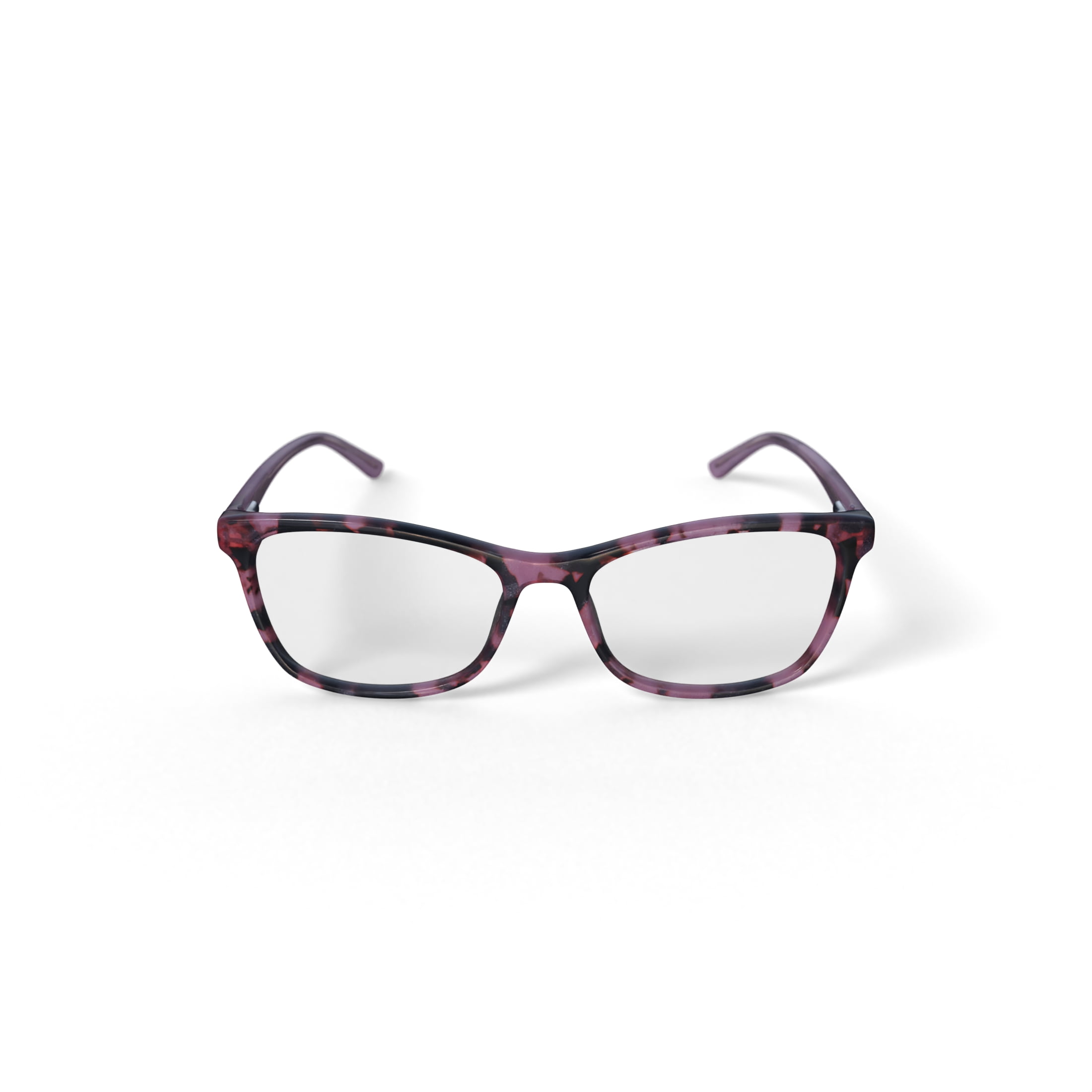 Walmart Women's Isabella Square Prescription Eyeglasses with Case, Pink Tortoise