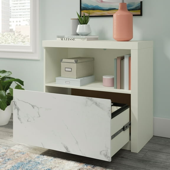 Sauder Hudson Court Engineered Wood Lateral File in Pearl Oak
